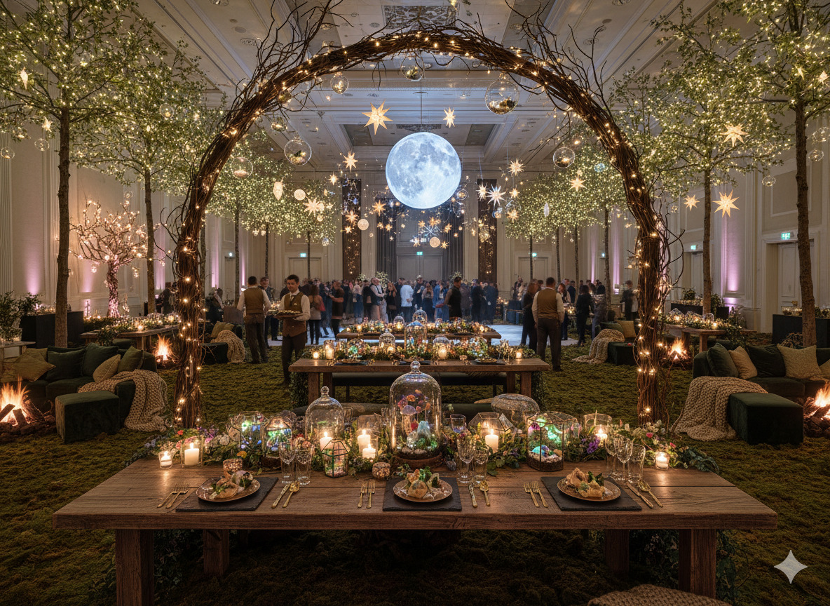 Artistic event decoration vision